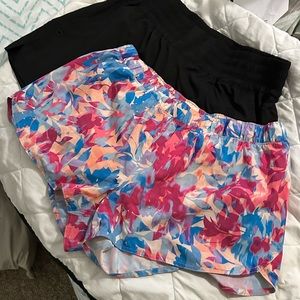 Lot of 2 Old Navy Lightweight Stretchy athletic shorts- women’s large (L) NWOT